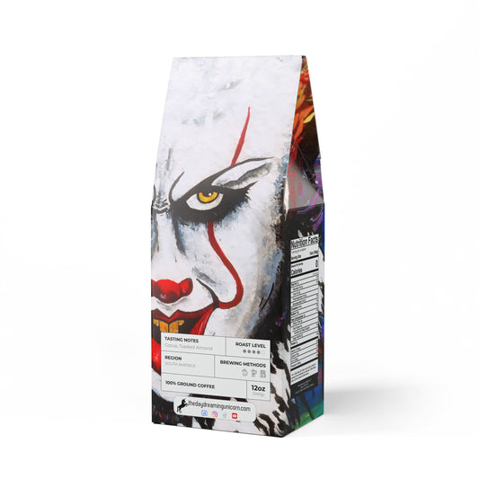 Cascades Coffee Blend (Medium-Dark Roast) Artwork: Pennywise