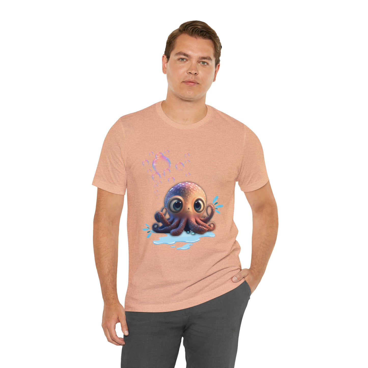 Kawaii Octopus Unisex Jersey Short Sleeve Tee