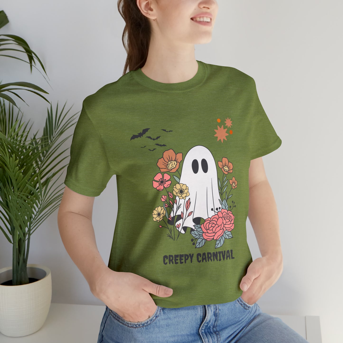 Halloween creepy carnival Unisex Jersey Short Sleeve Tee