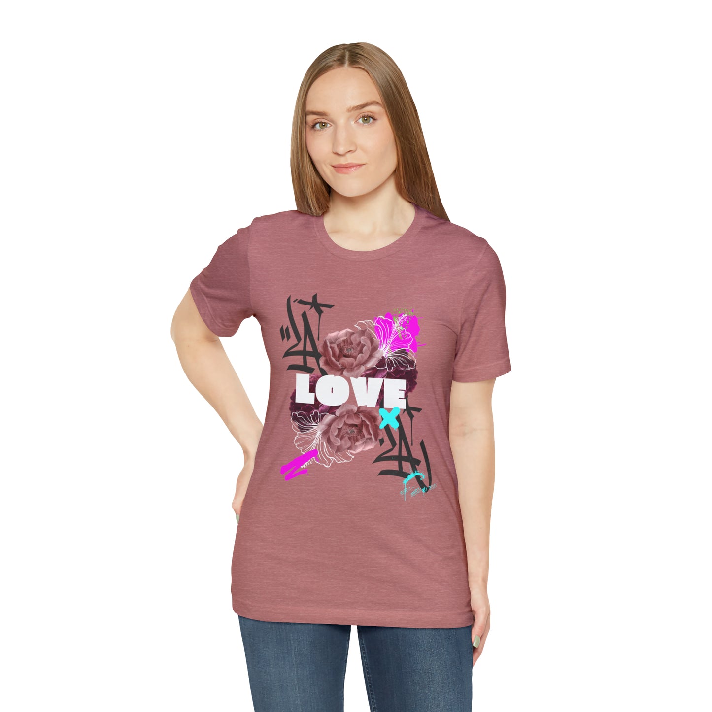 Love Urban streetwear Unisex Jersey Short Sleeve Tee