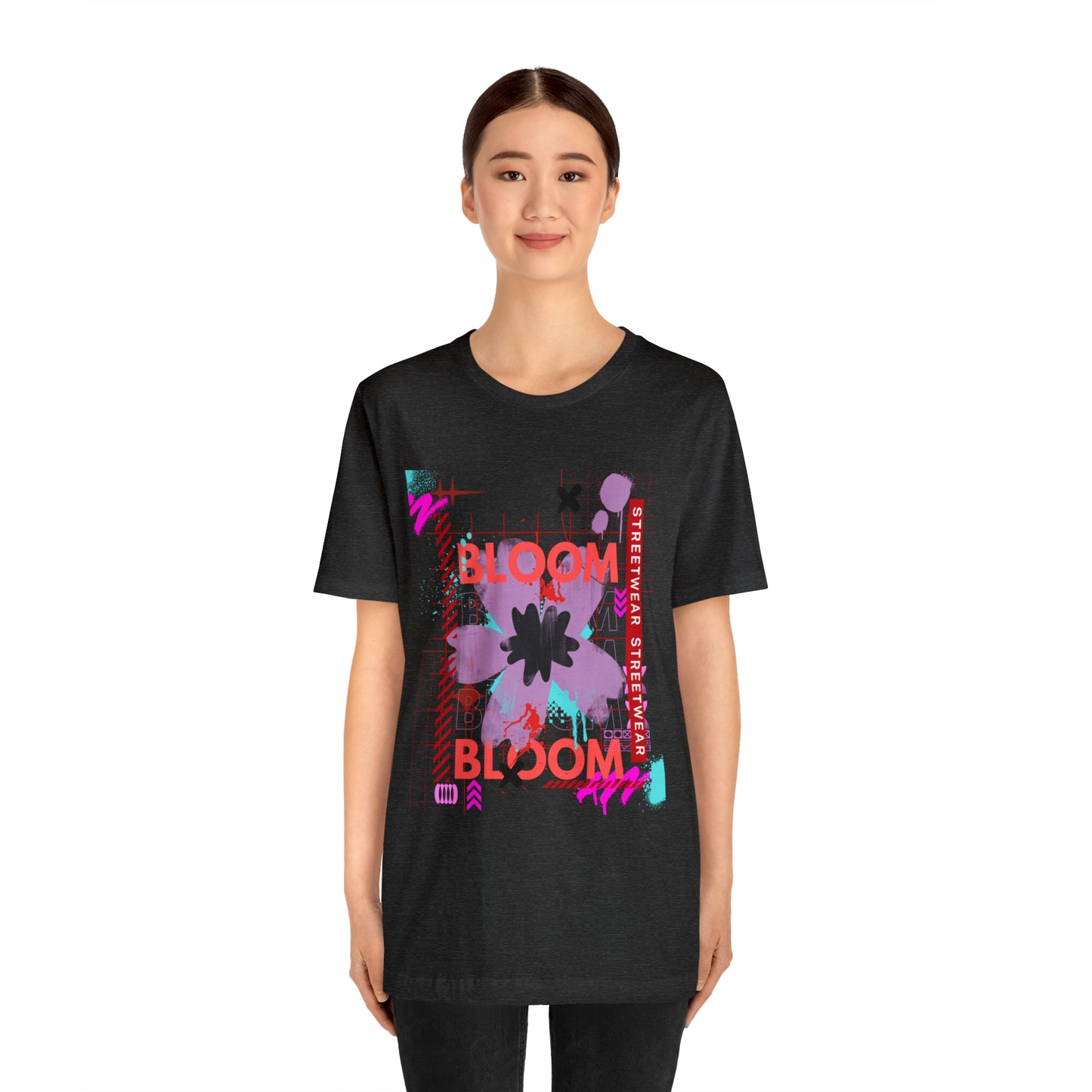 Bloom flower streetwear urban Unisex Jersey Short Sleeve Tee