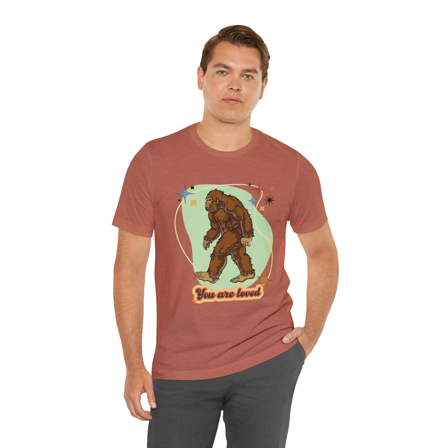 Bigfoot You are loved Unisex Jersey Short Sleeve Tee