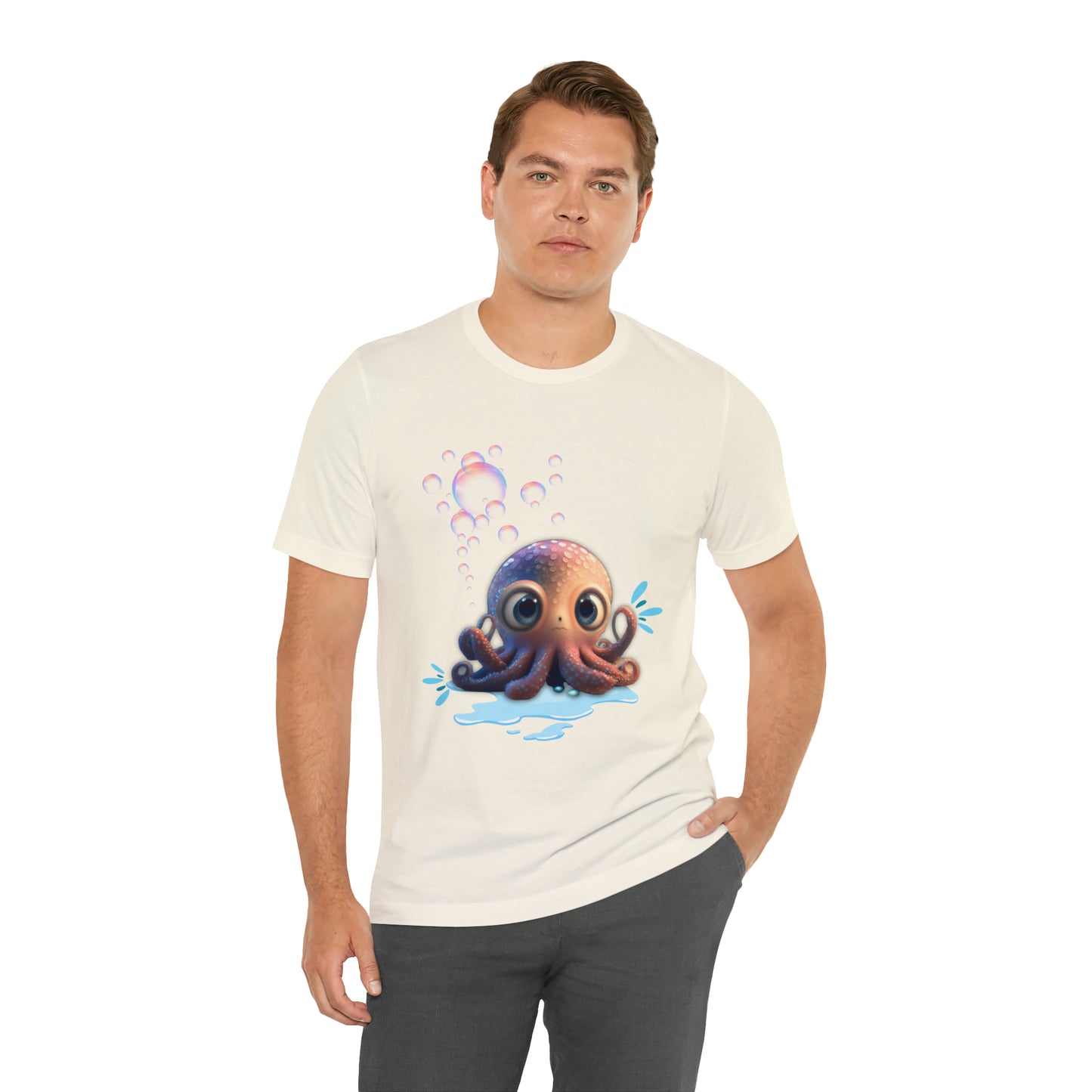 Kawaii Octopus Unisex Jersey Short Sleeve Tee