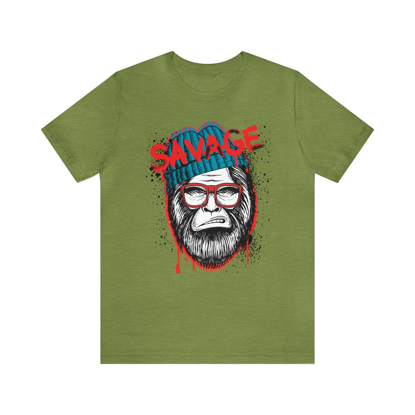 Bigfoot Savage graffiti urban Unisex Jersey Short Sleeve Tee