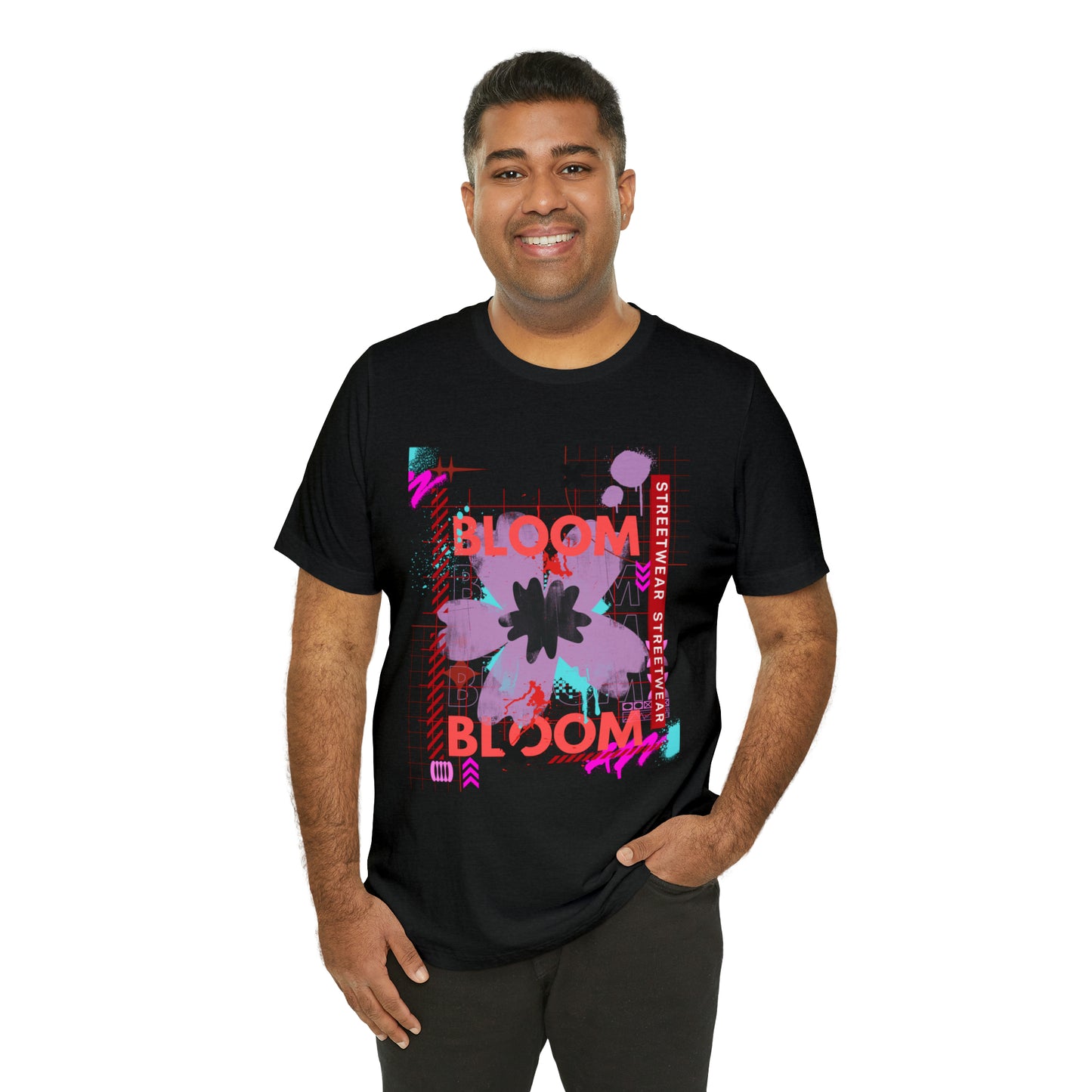 Bloom flower streetwear urban Unisex Jersey Short Sleeve Tee