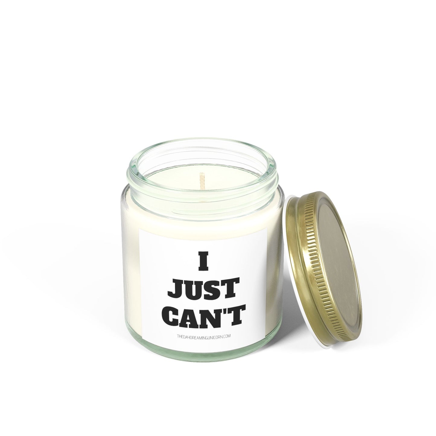 I just can't Scented Coconut Apricot Candles (4oz, 9oz)