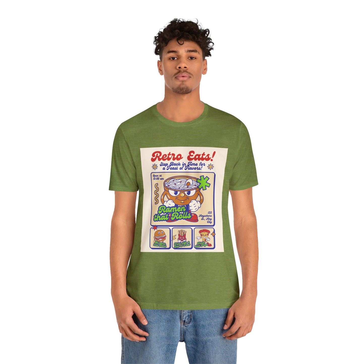 Retro eats Unisex Jersey Short Sleeve Tee