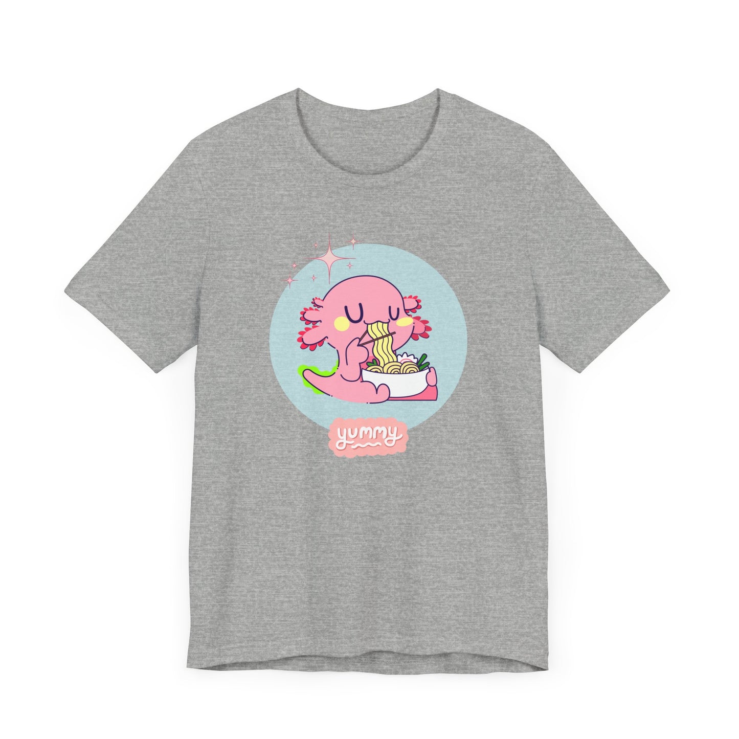 Kawaii Axolotl Ramen Unisex Jersey Short Sleeve Tee