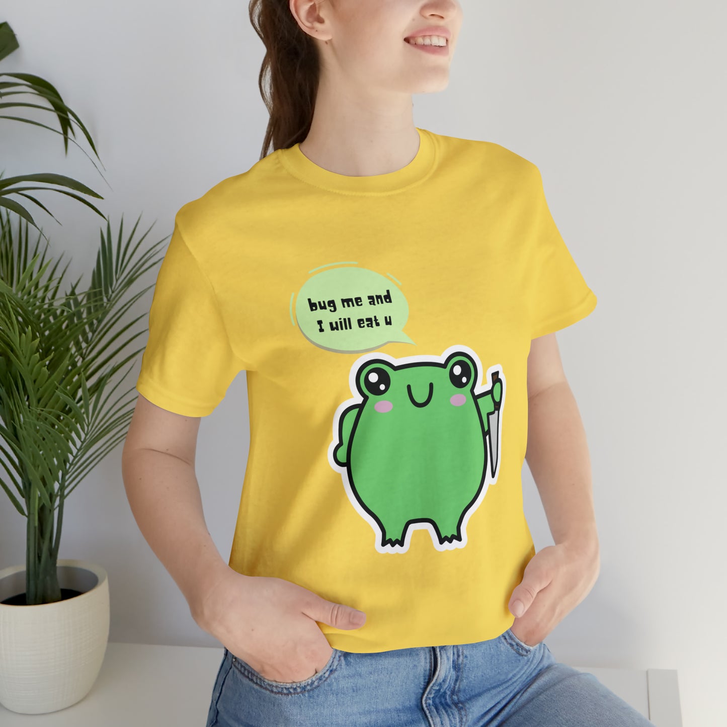 Frog kawaii cute Unisex Jersey Short Sleeve Tee