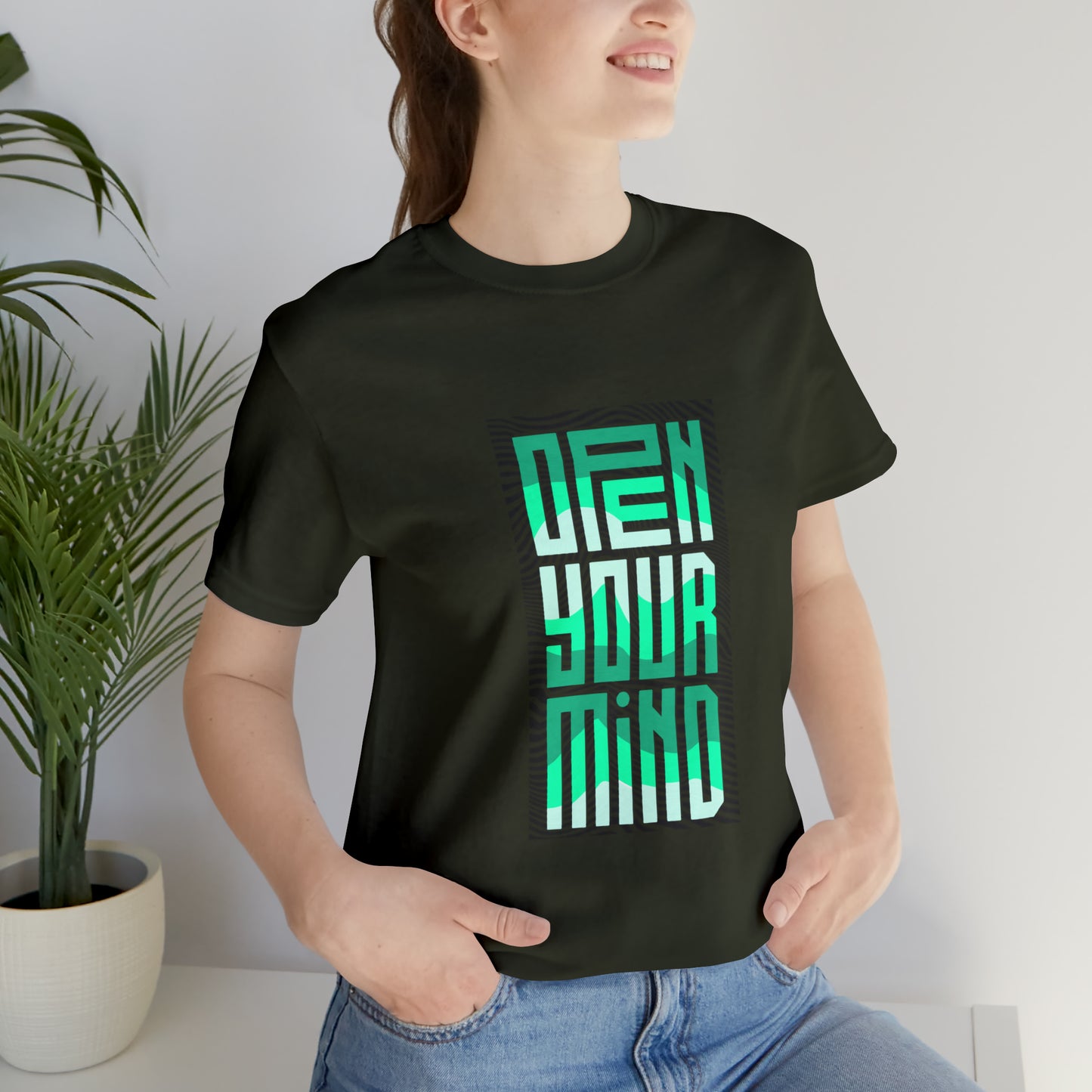 Open your Mind Unisex Jersey Short Sleeve Tee