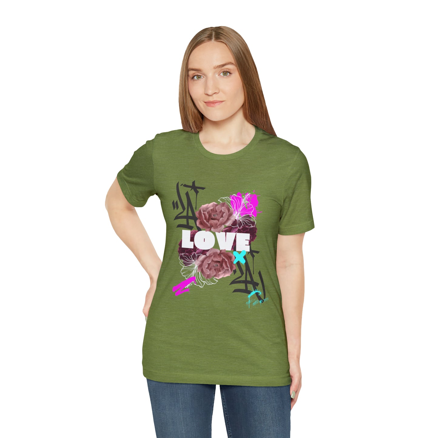 Love Urban streetwear Unisex Jersey Short Sleeve Tee