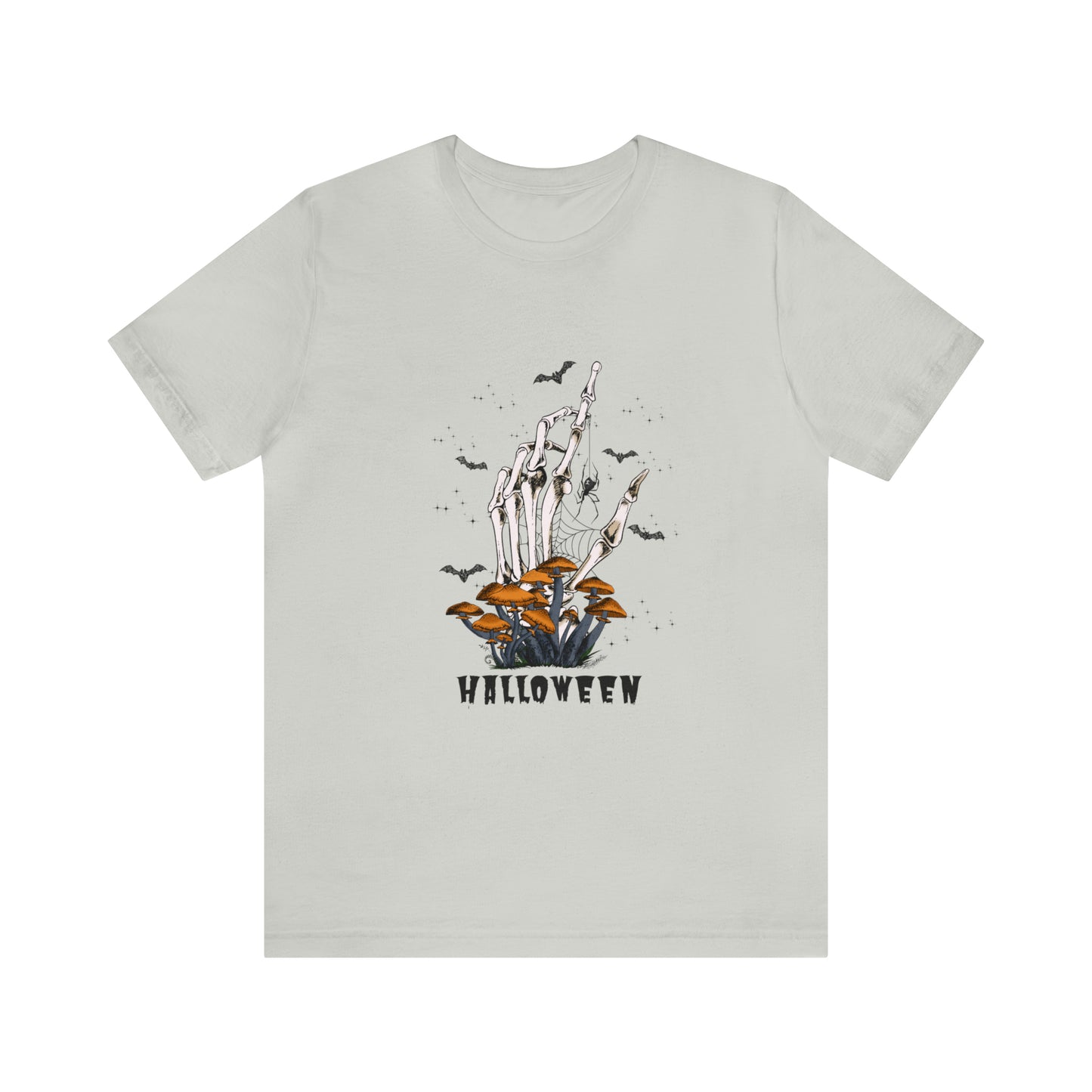 Halloween hand mushrooms Unisex Jersey Short Sleeve Tee