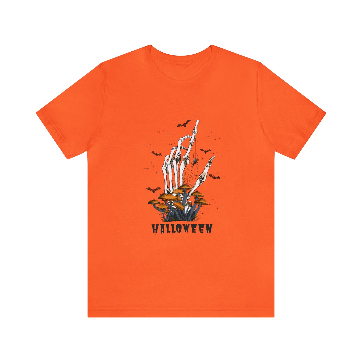 Halloween hand mushrooms Unisex Jersey Short Sleeve Tee