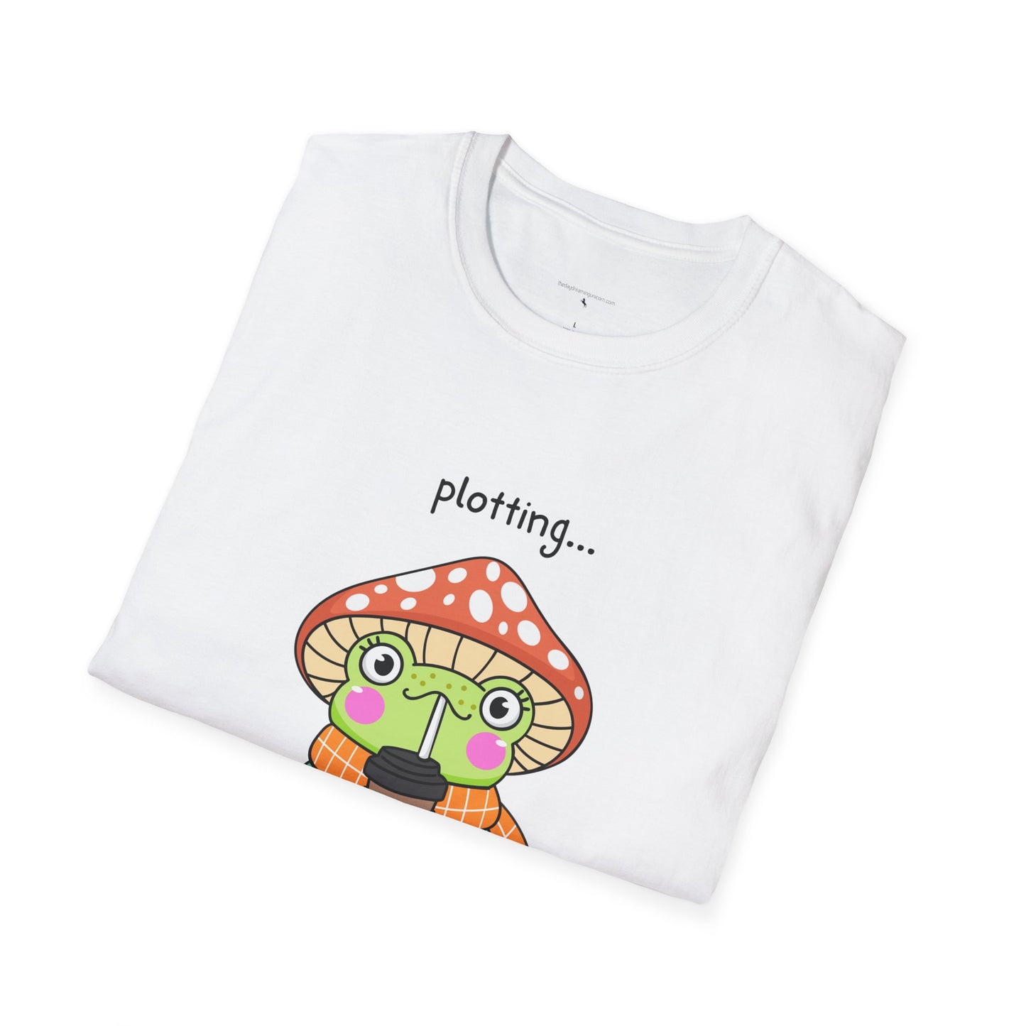 Frog with coffee Unisex Softstyle T-Shirt