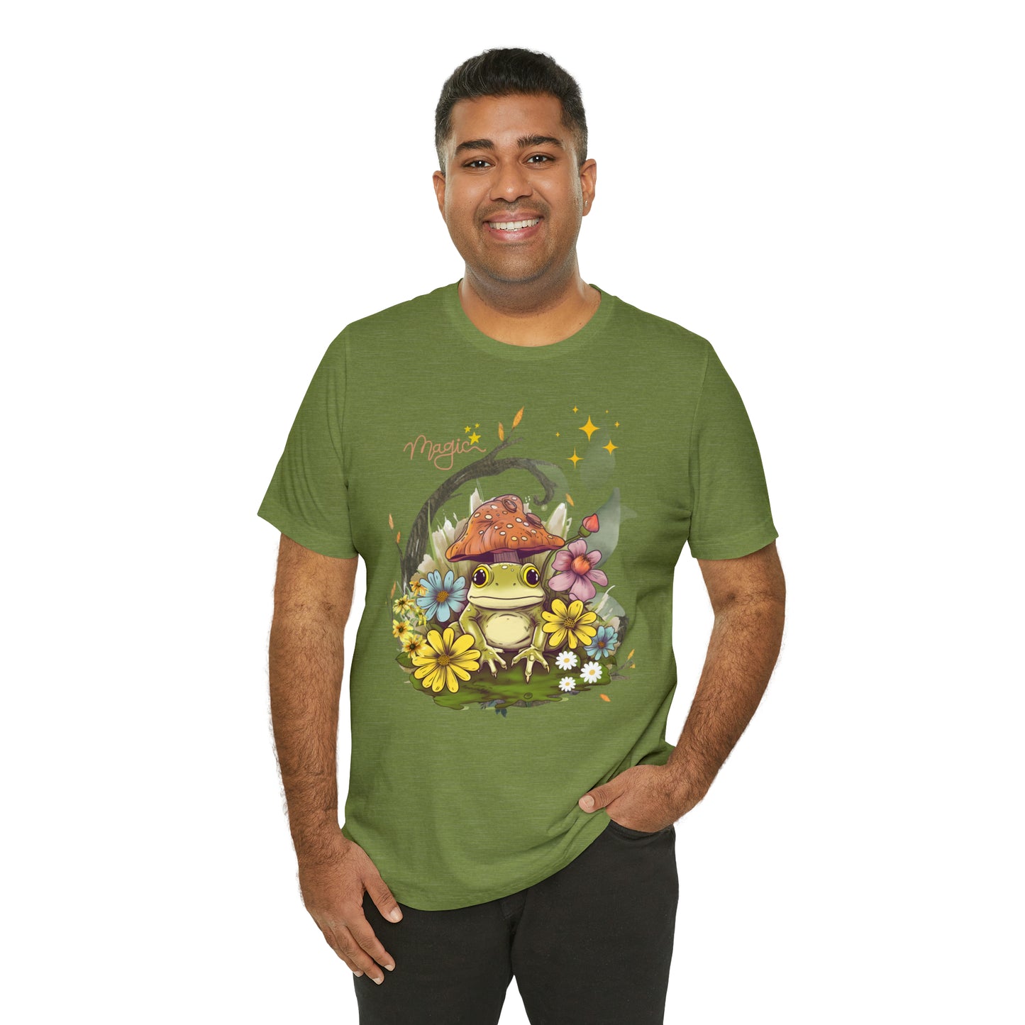 Frog magic kawaii cute Unisex Jersey Short Sleeve Tee