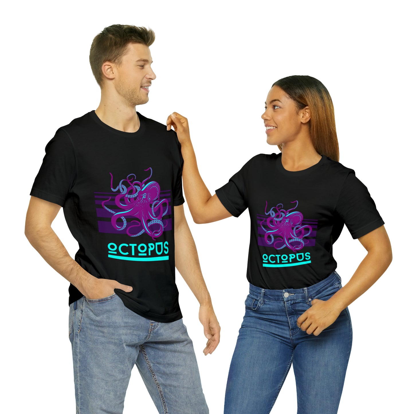 Octopus retro Unisex Jersey Short Sleeve Tee