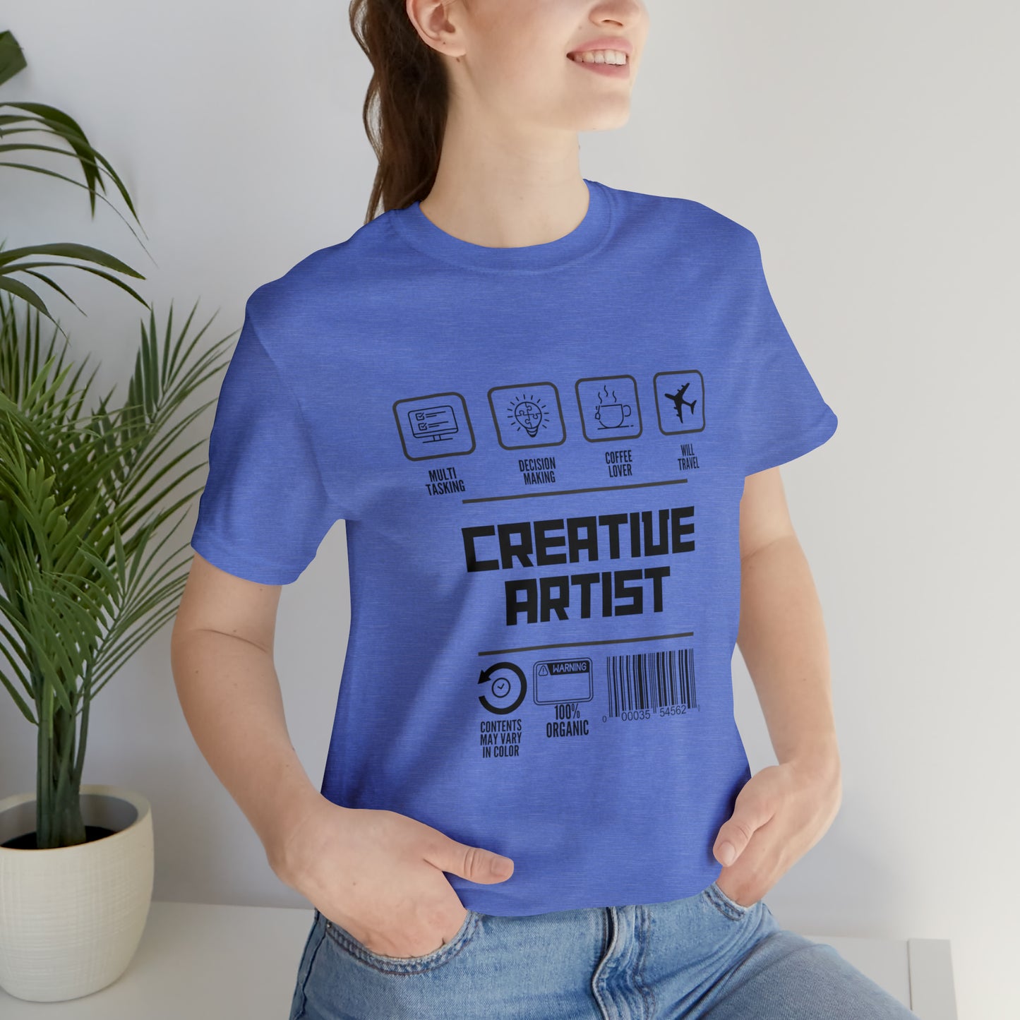 Creative Artist urban streetwear  Unisex Jersey Short Sleeve Tee black text