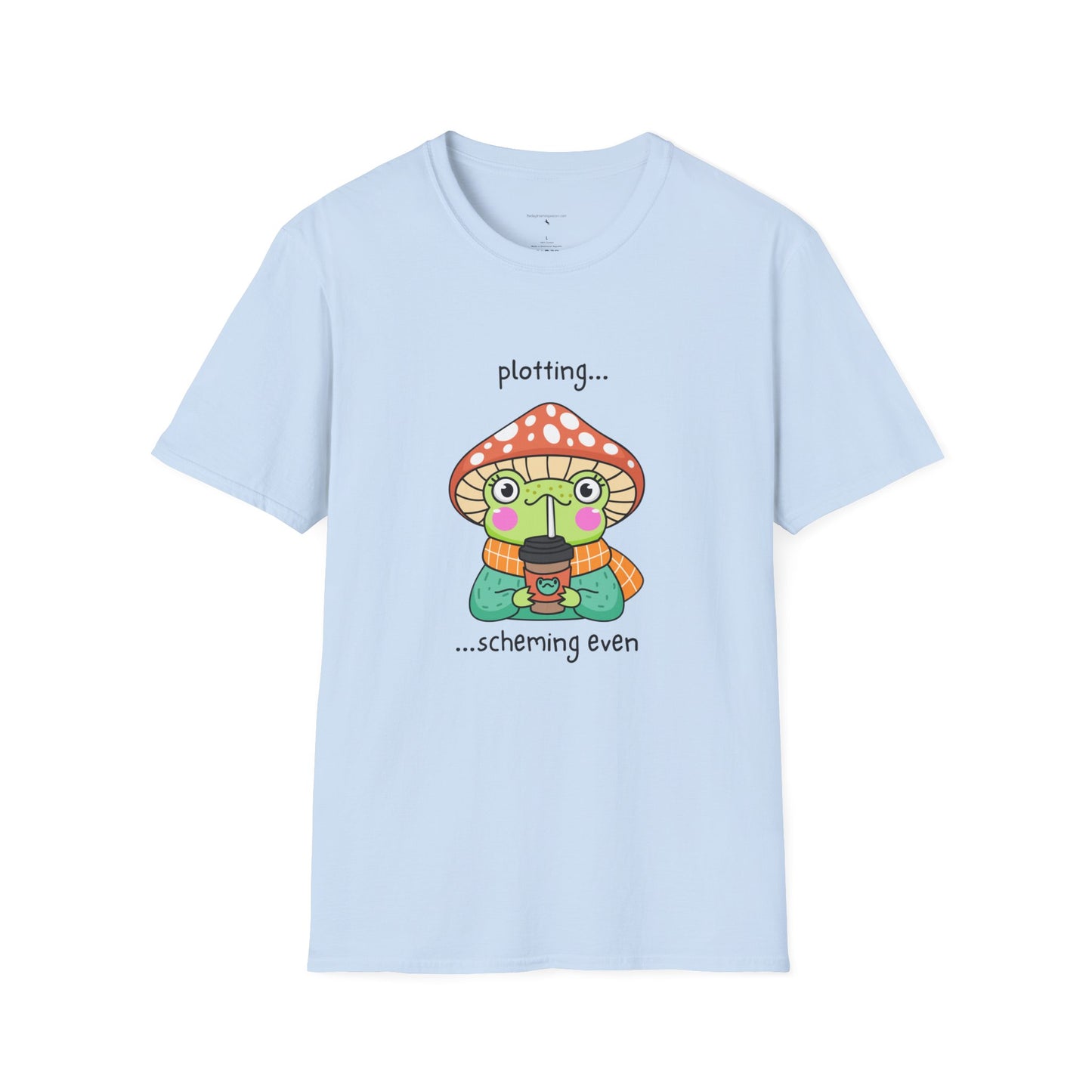 Frog with coffee Unisex Softstyle T-Shirt