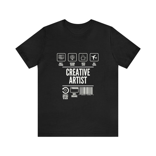 Creative Artist urban streetwear Unisex Jersey Short Sleeve Tee