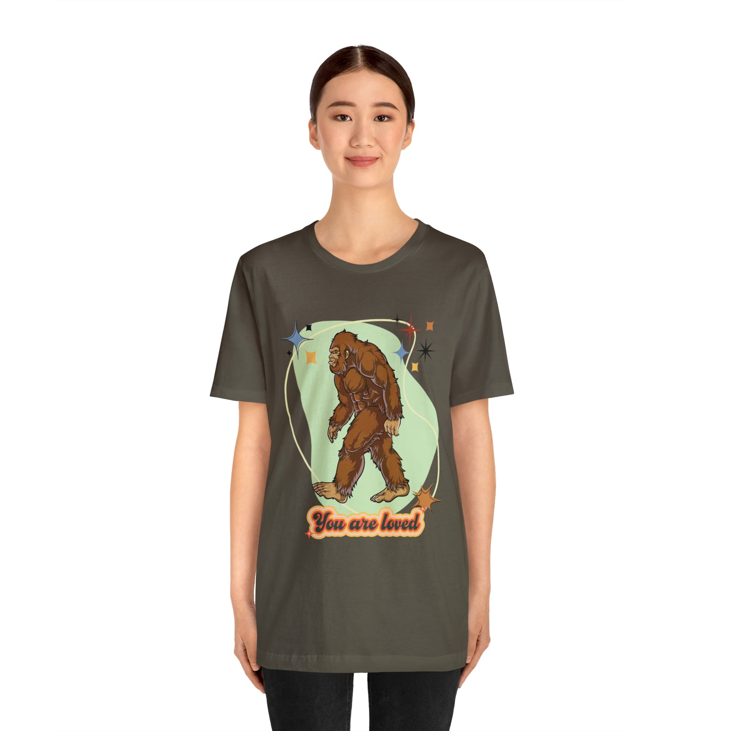 Bigfoot You are loved Unisex Jersey Short Sleeve Tee