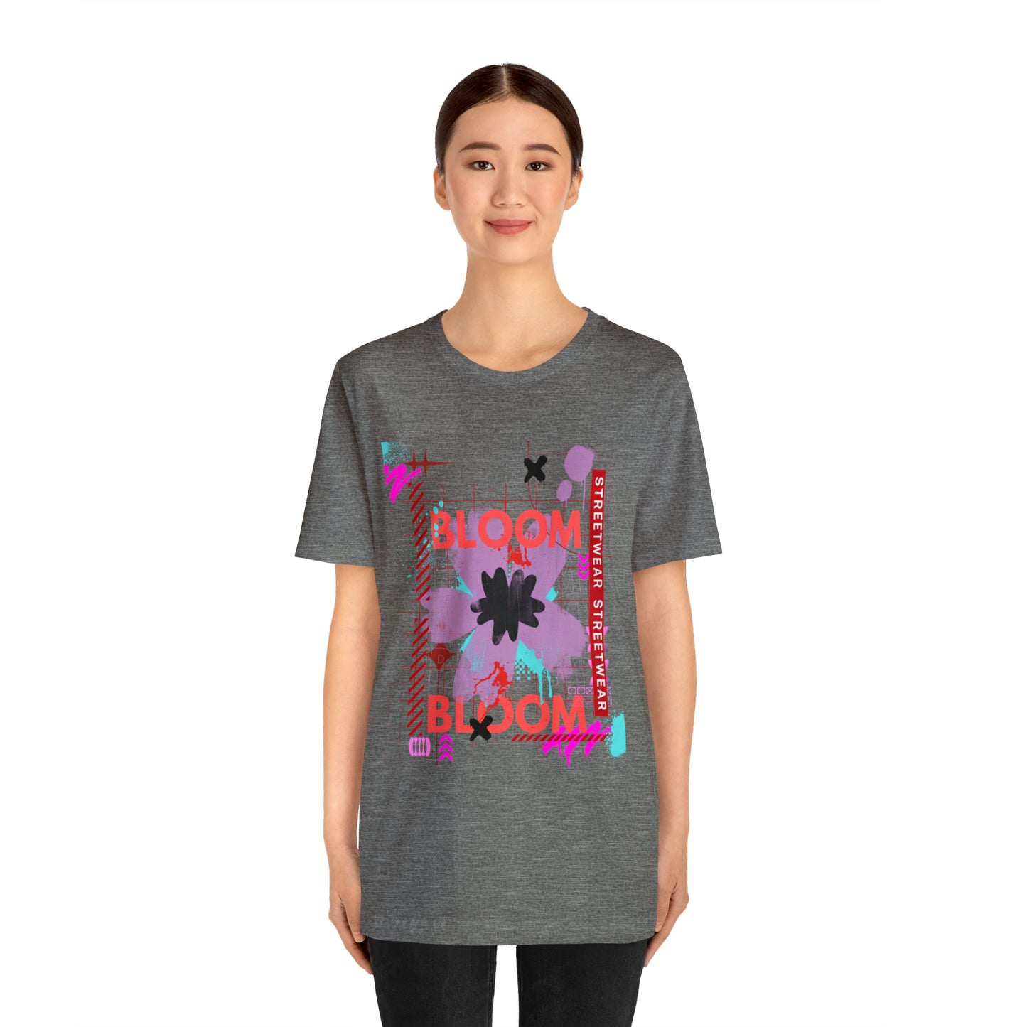 Bloom flower streetwear urban Unisex Jersey Short Sleeve Tee