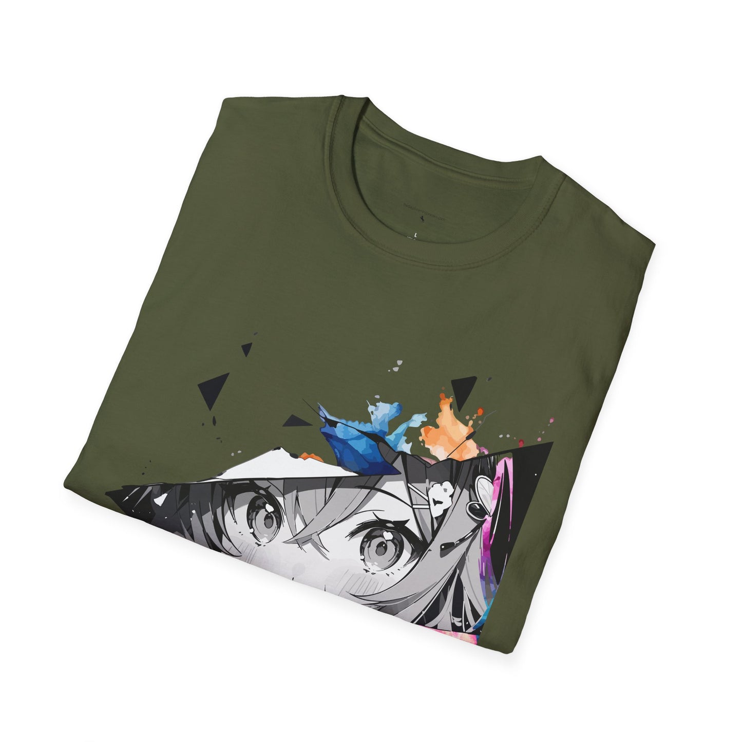 Anime girl Unisex Softstyle T-Shirt