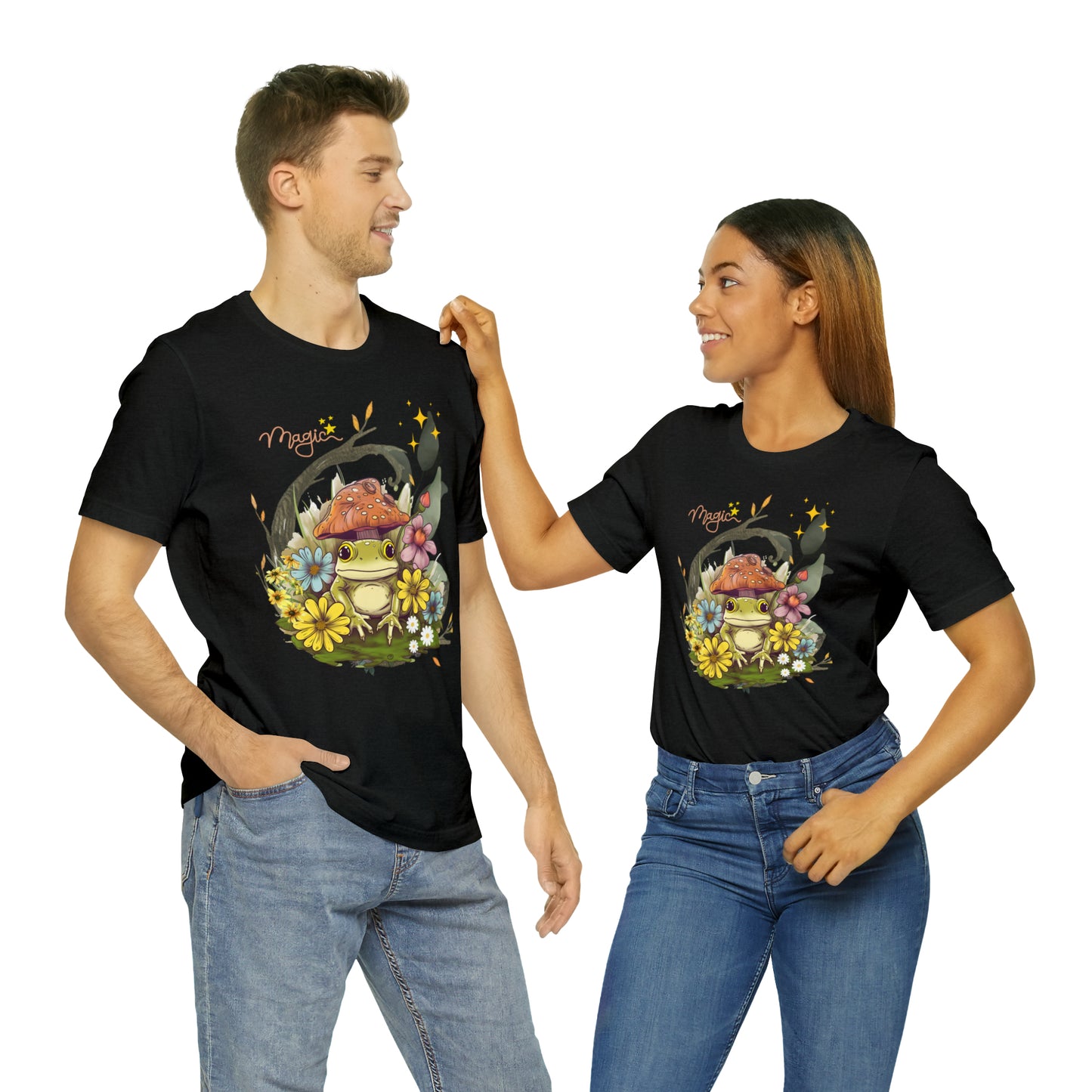 Frog magic kawaii cute Unisex Jersey Short Sleeve Tee