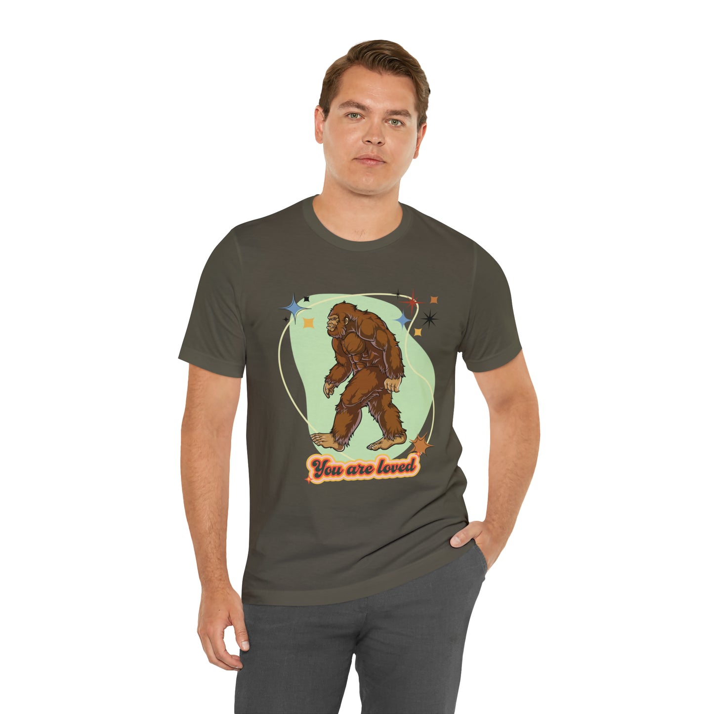 Bigfoot You are loved Unisex Jersey Short Sleeve Tee