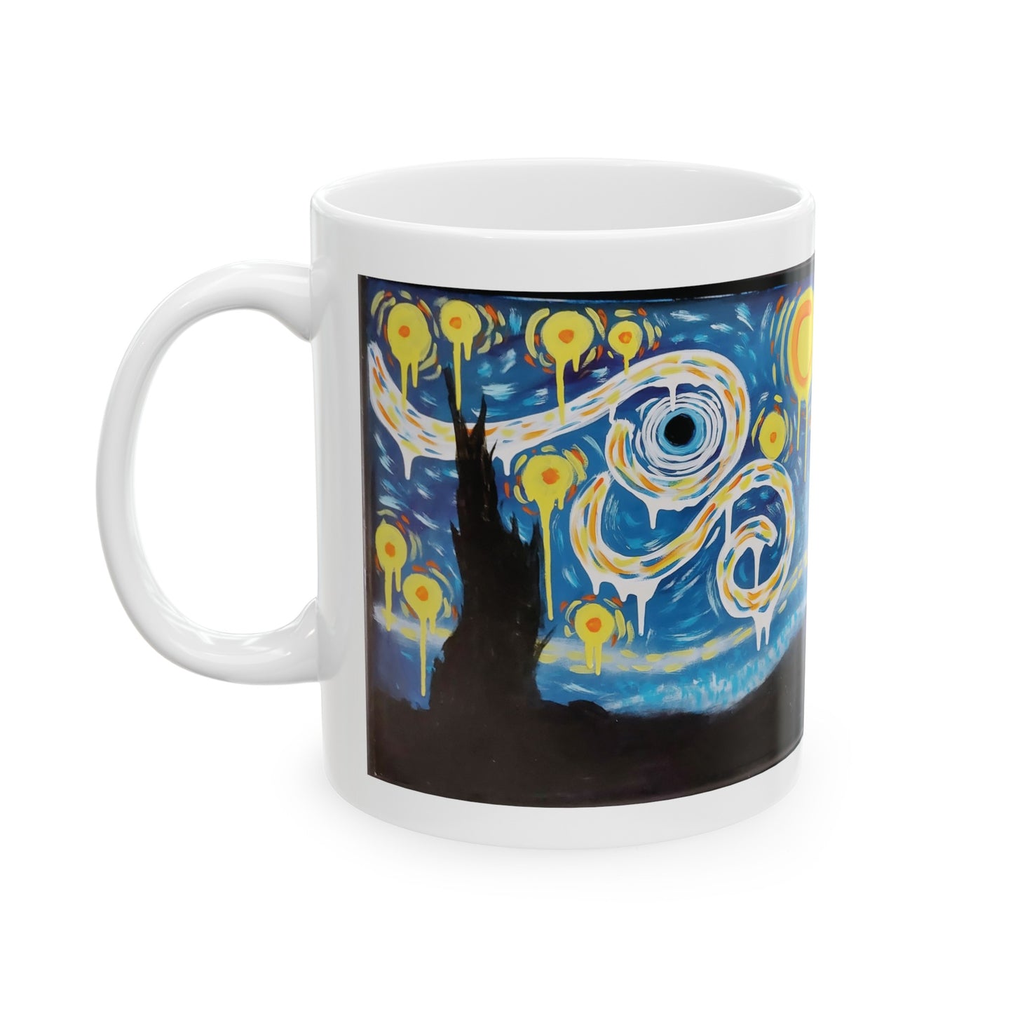 Ceramic Mug, (11oz, 15oz) Artwork A starry Night