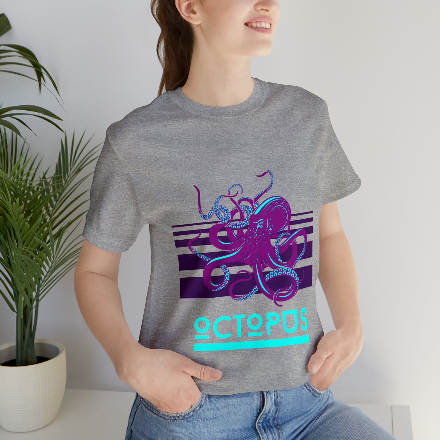 Octopus retro Unisex Jersey Short Sleeve Tee