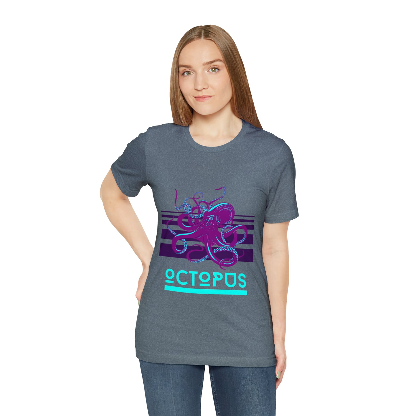 Octopus retro Unisex Jersey Short Sleeve Tee