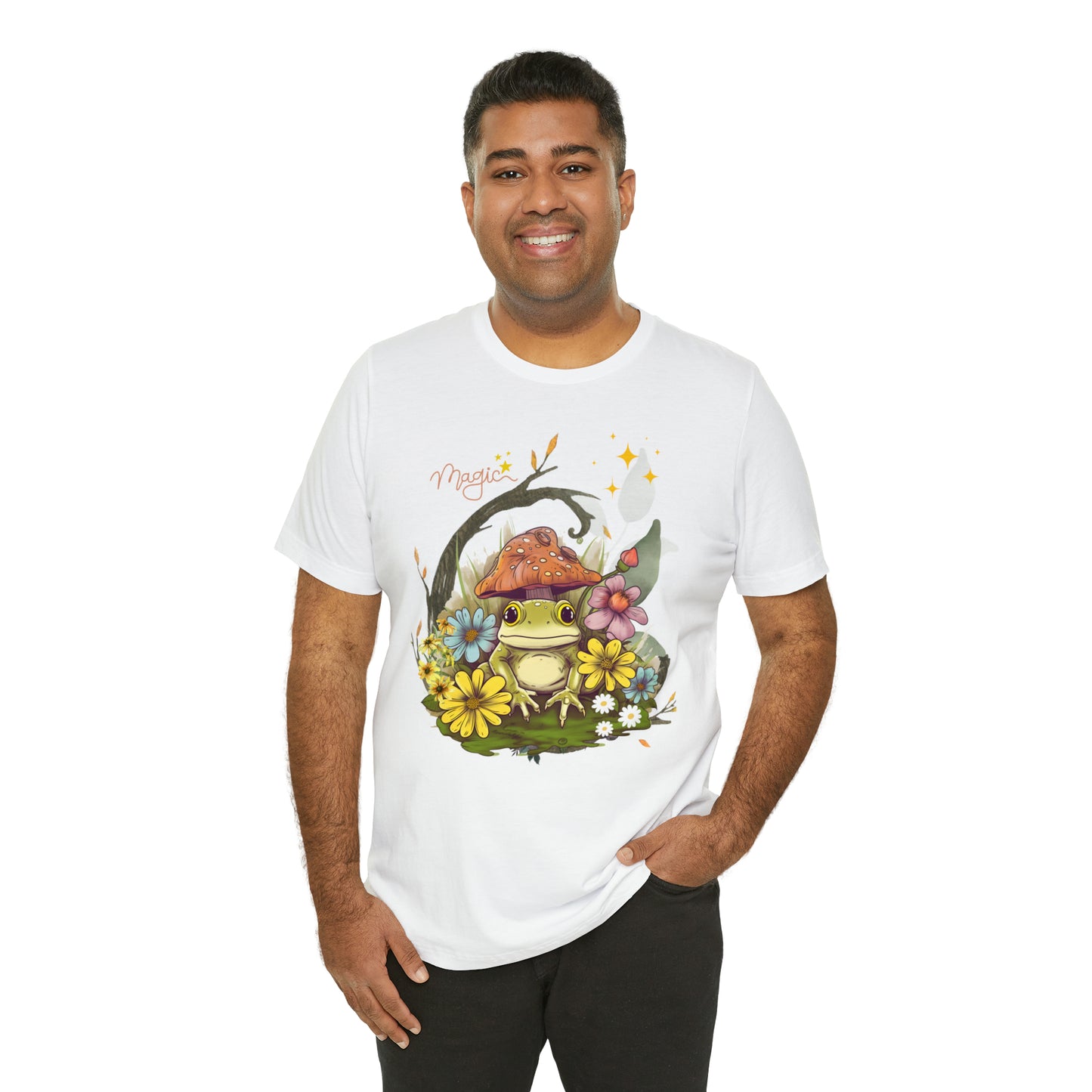 Frog magic kawaii cute Unisex Jersey Short Sleeve Tee