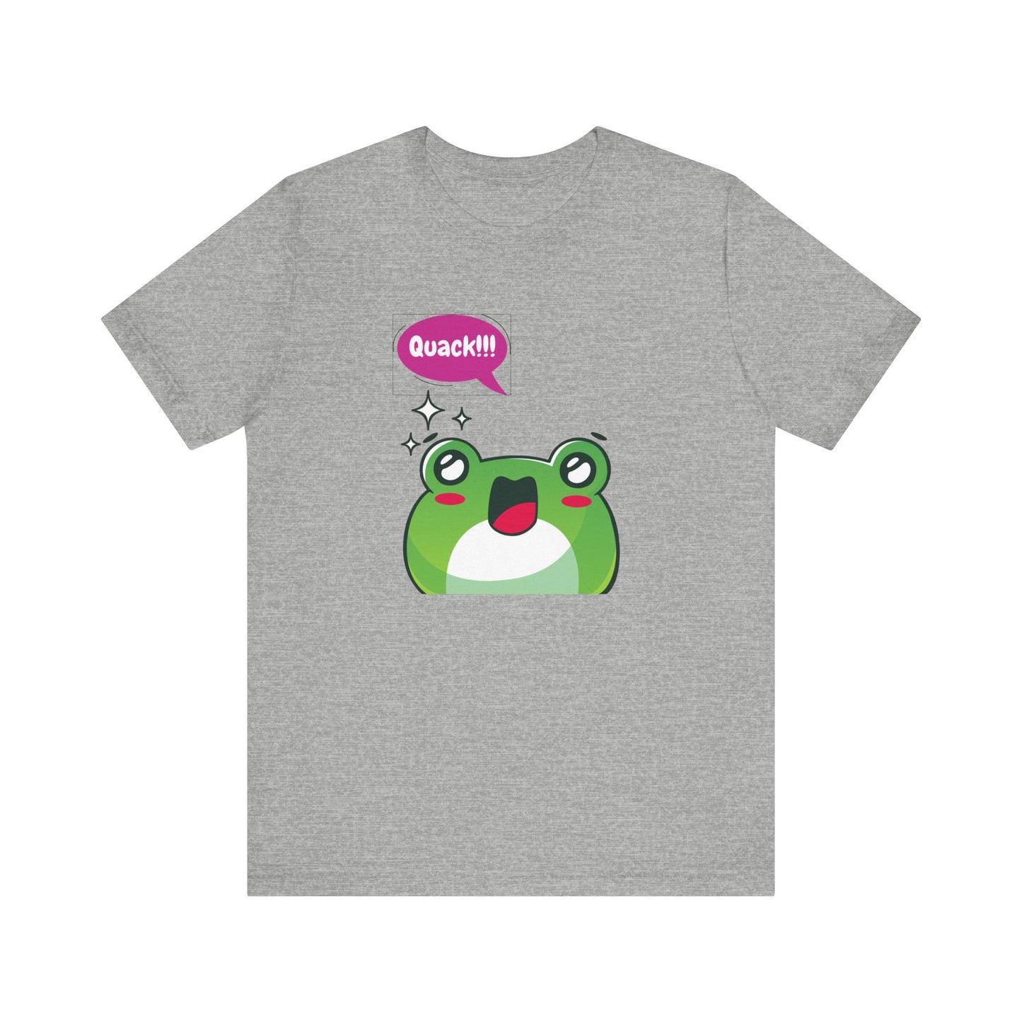 Kawaii Frog Quack Unisex Jersey Short Sleeve Tee