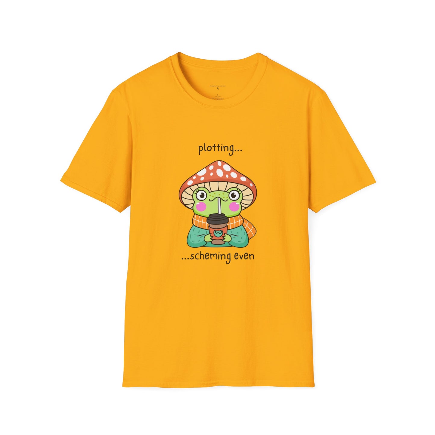 Frog with coffee Unisex Softstyle T-Shirt