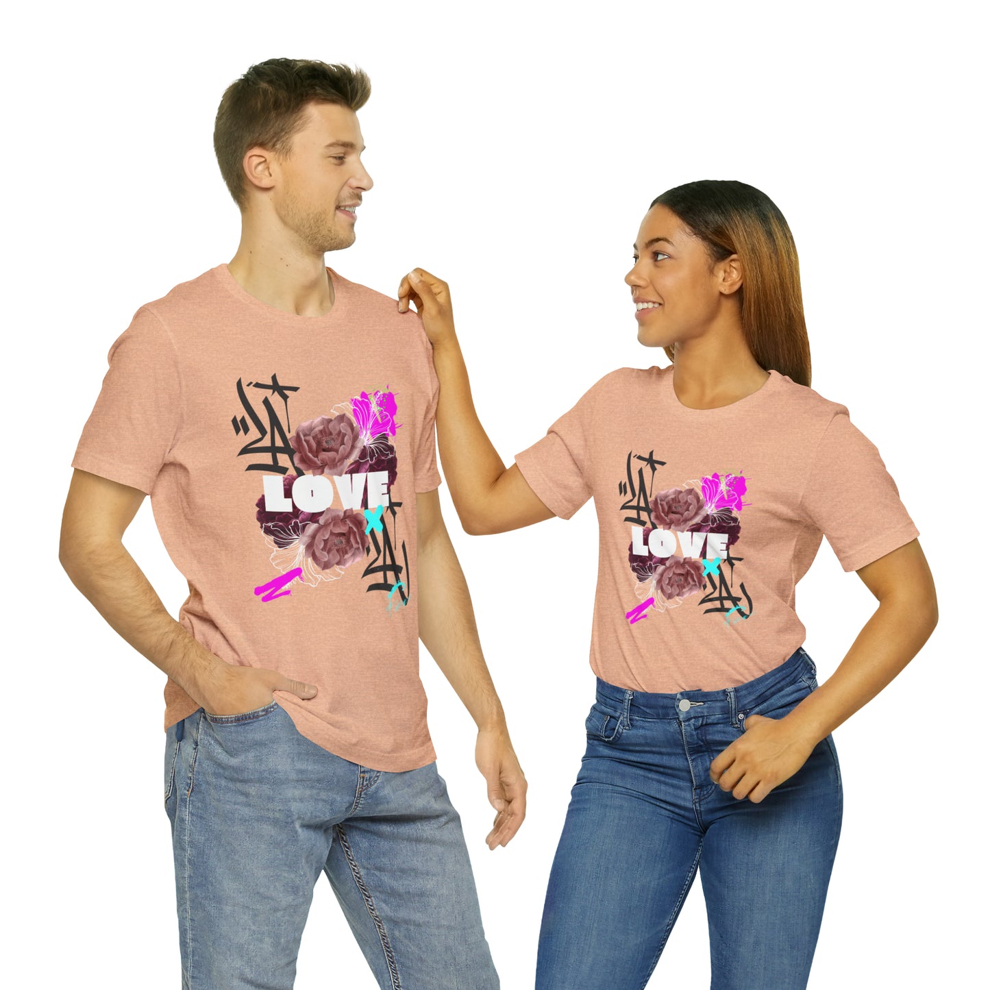 Love Urban streetwear Unisex Jersey Short Sleeve Tee