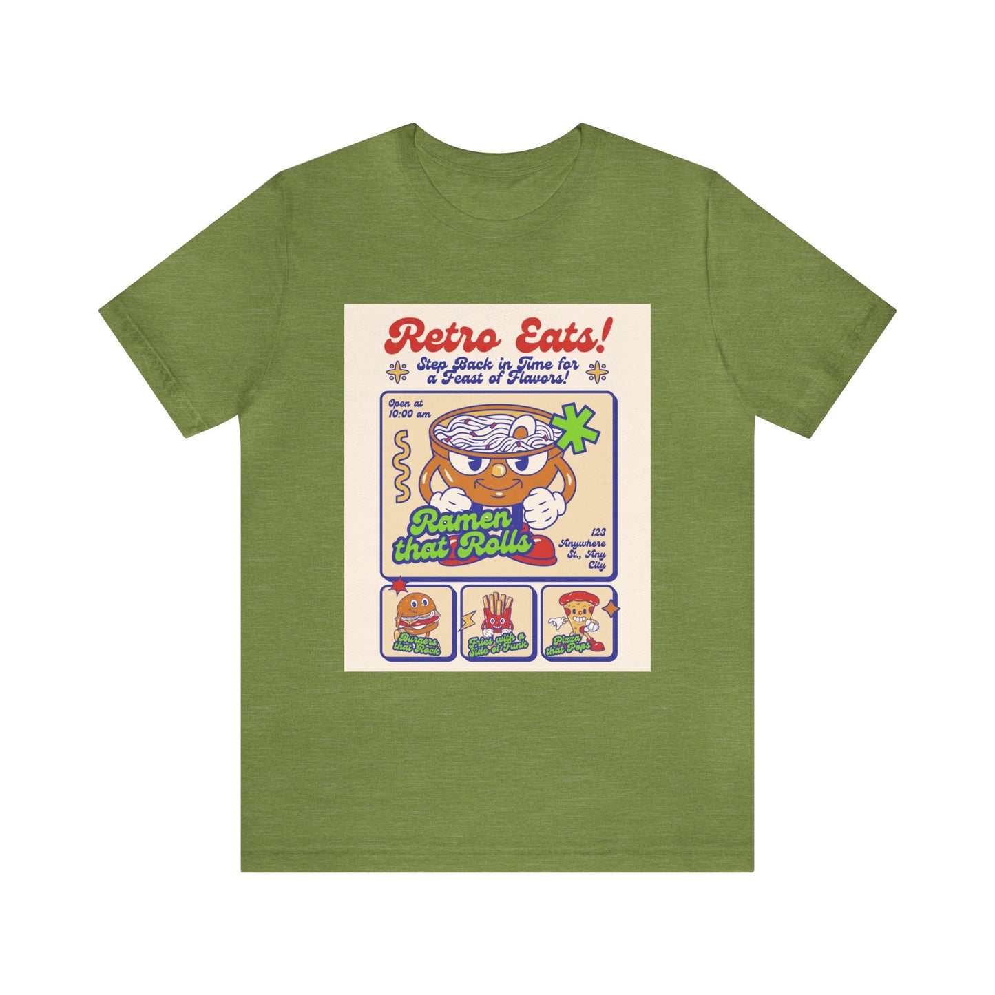 Retro eats Unisex Jersey Short Sleeve Tee