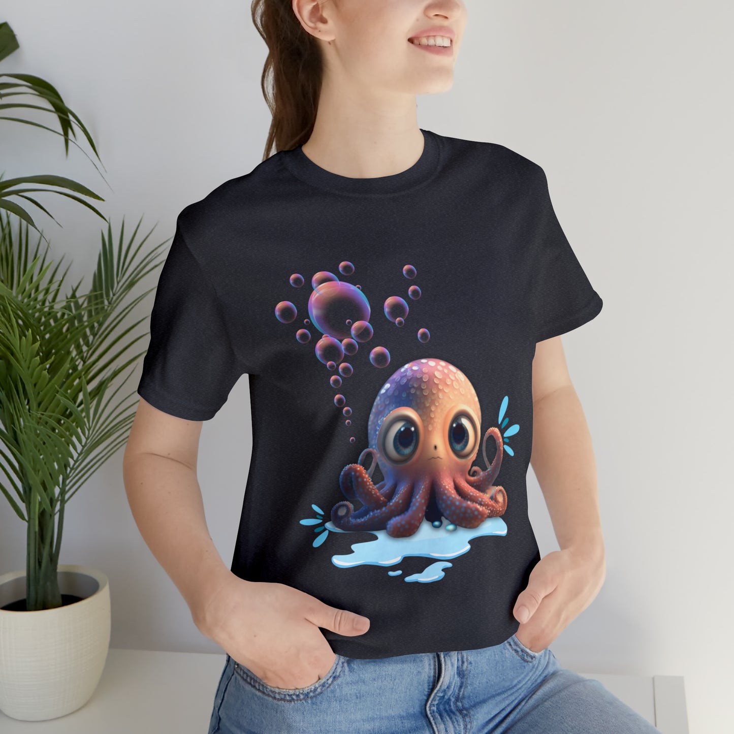 Kawaii Octopus Unisex Jersey Short Sleeve Tee