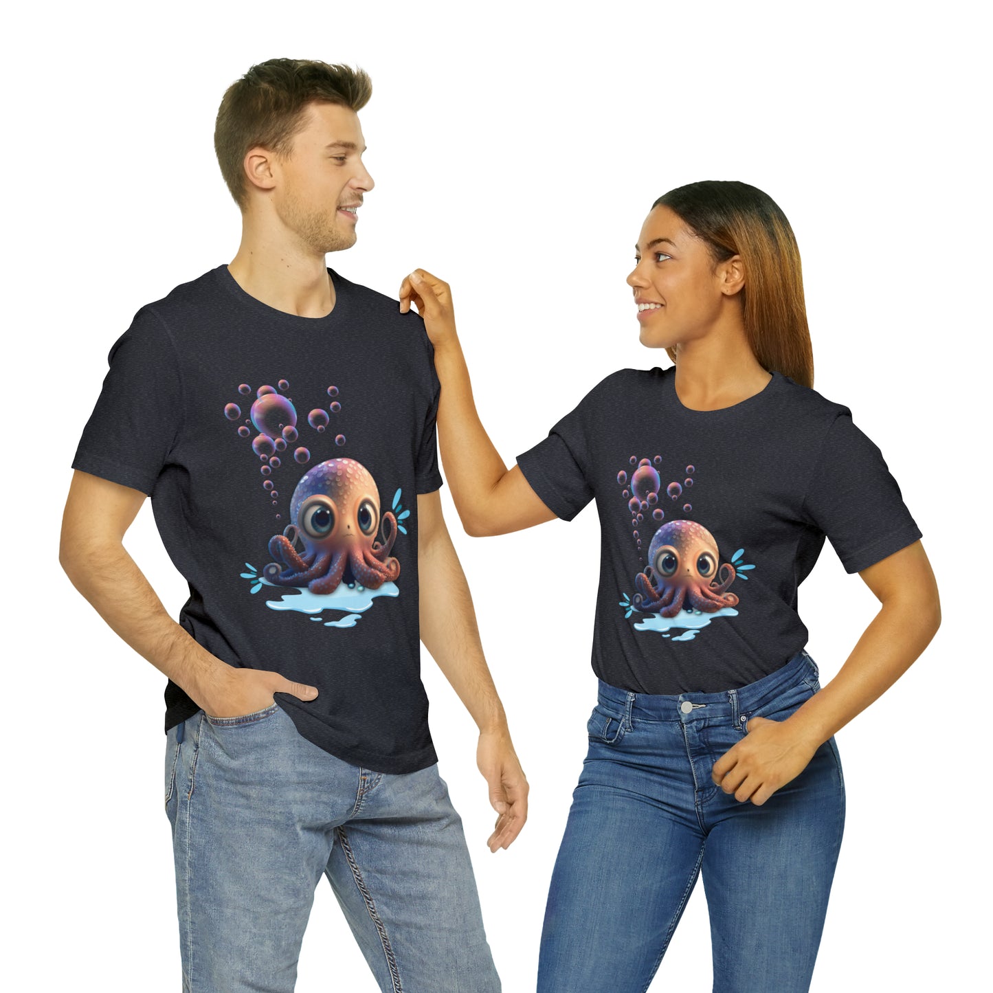 Kawaii Octopus Unisex Jersey Short Sleeve Tee