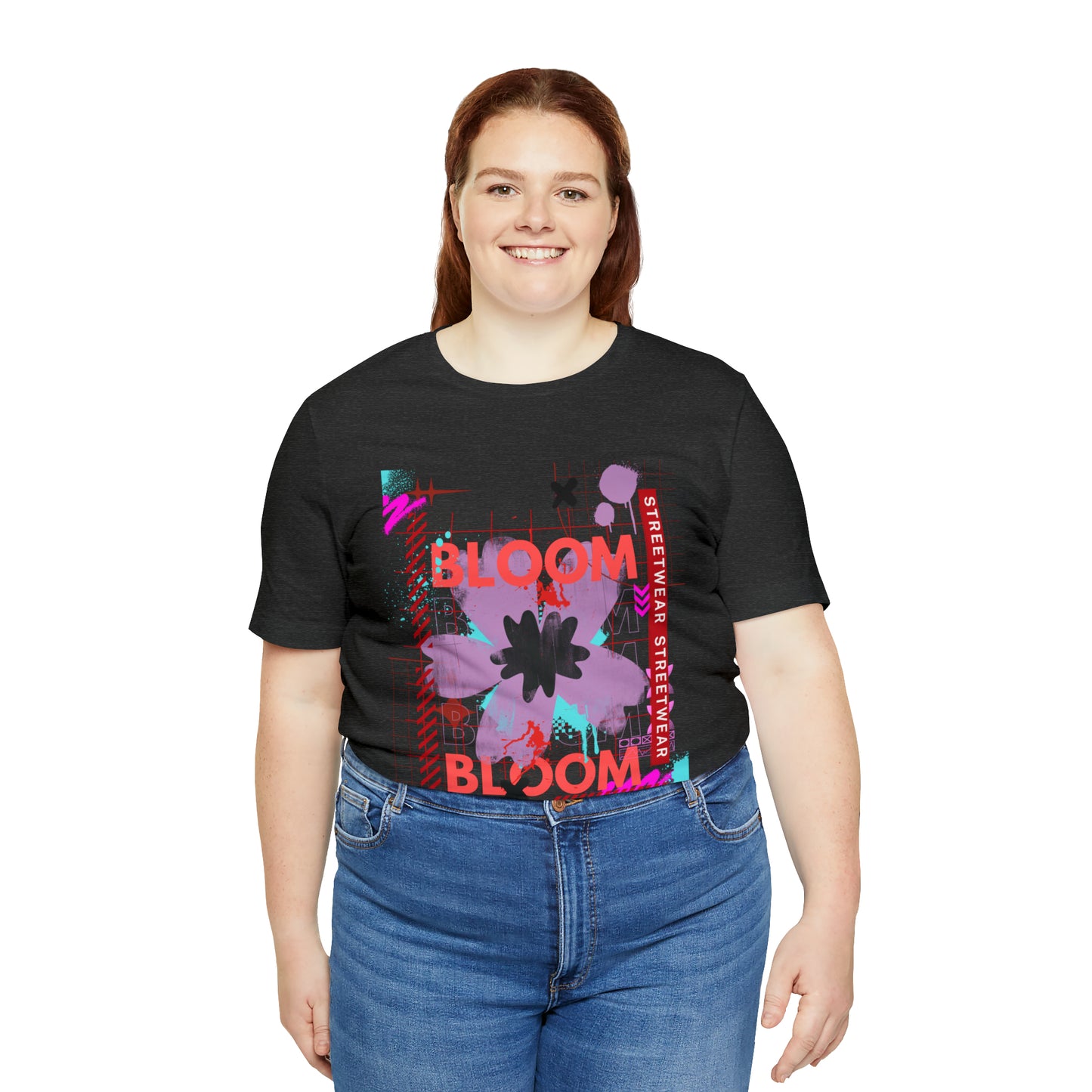 Bloom flower streetwear urban Unisex Jersey Short Sleeve Tee