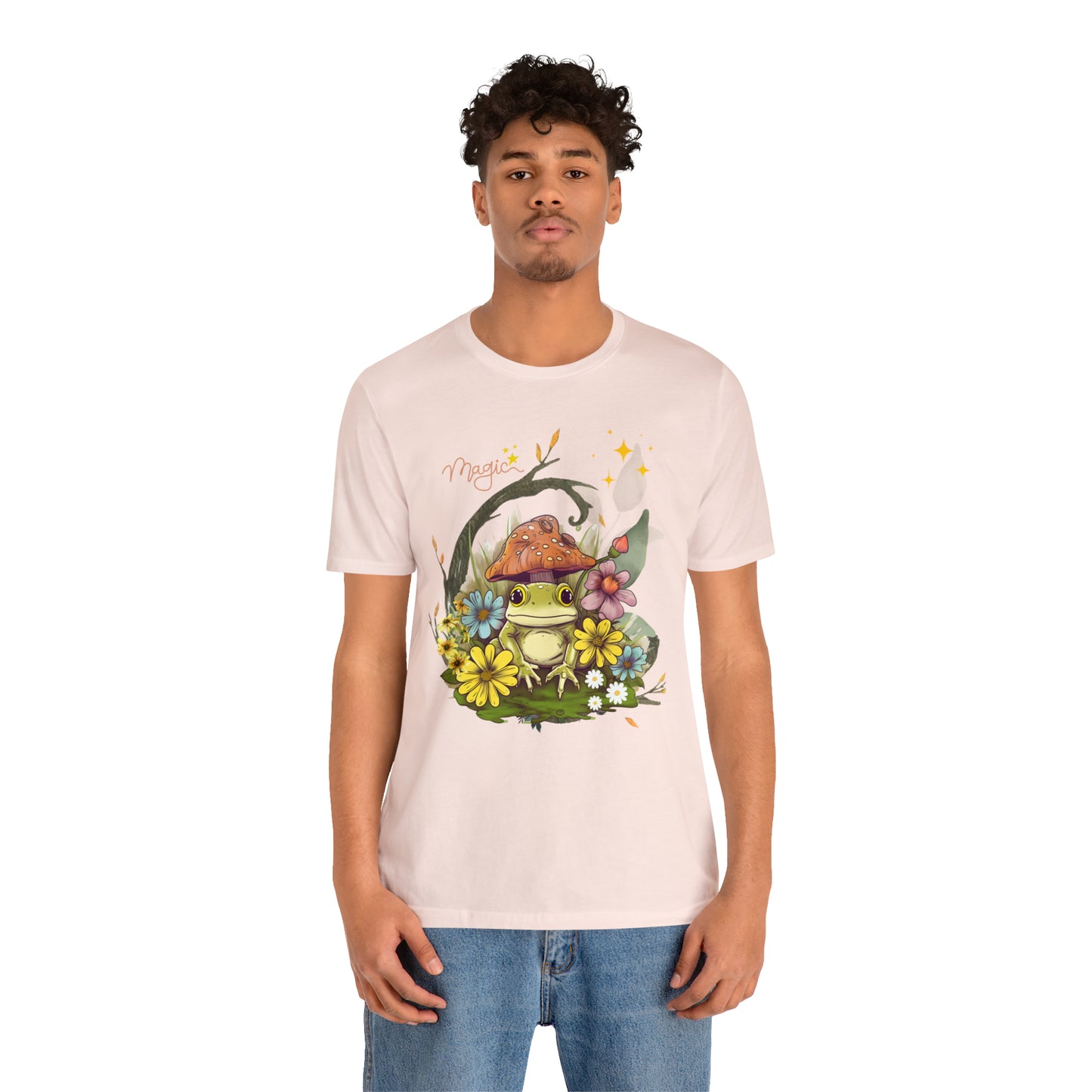 Frog magic kawaii cute Unisex Jersey Short Sleeve Tee