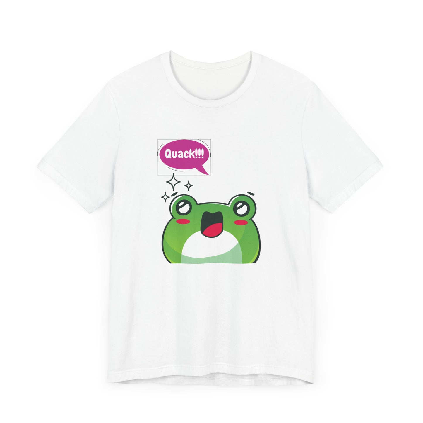 Kawaii Frog Quack Unisex Jersey Short Sleeve Tee