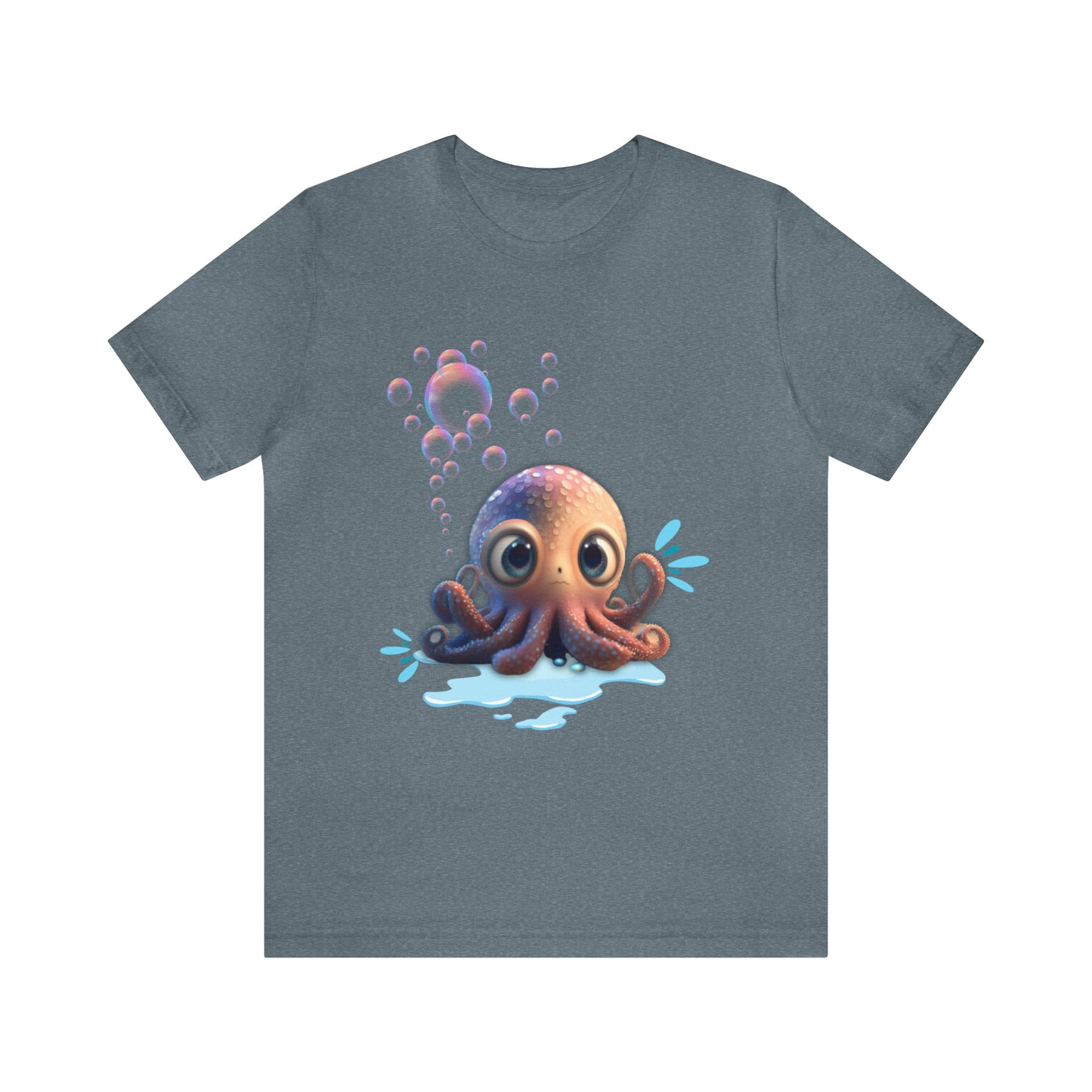 Kawaii Octopus Unisex Jersey Short Sleeve Tee