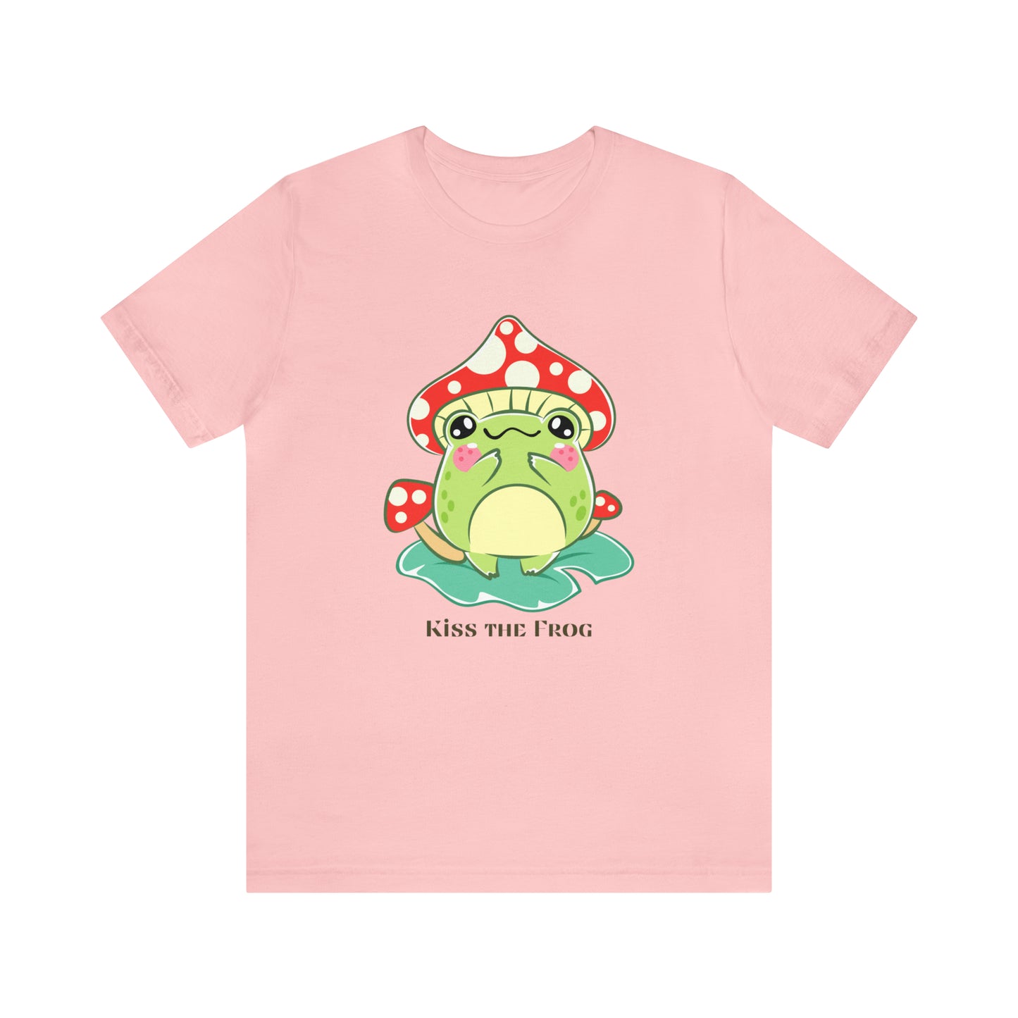 Kiss the frog kawaii cute Unisex Jersey Short Sleeve Tee