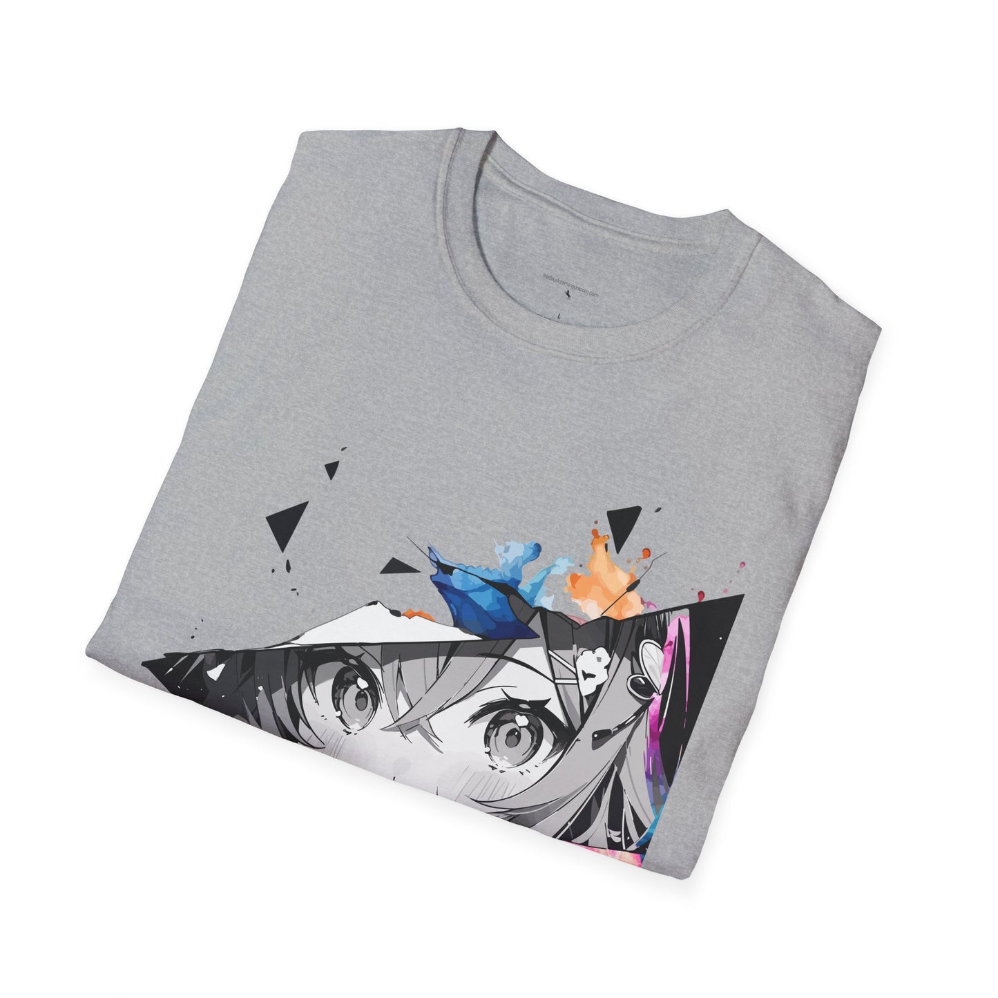 Anime girl Unisex Softstyle T-Shirt