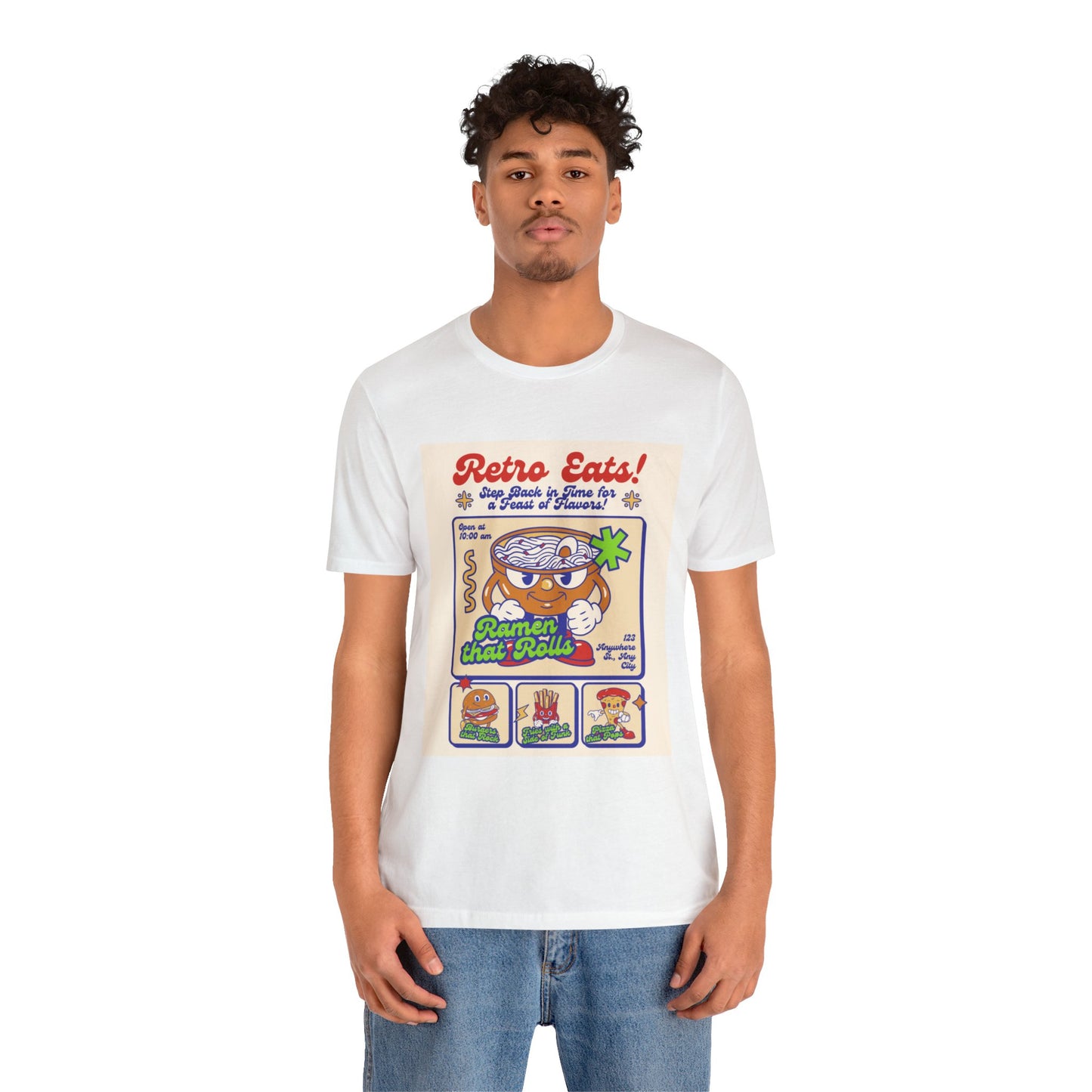 Retro eats Unisex Jersey Short Sleeve Tee