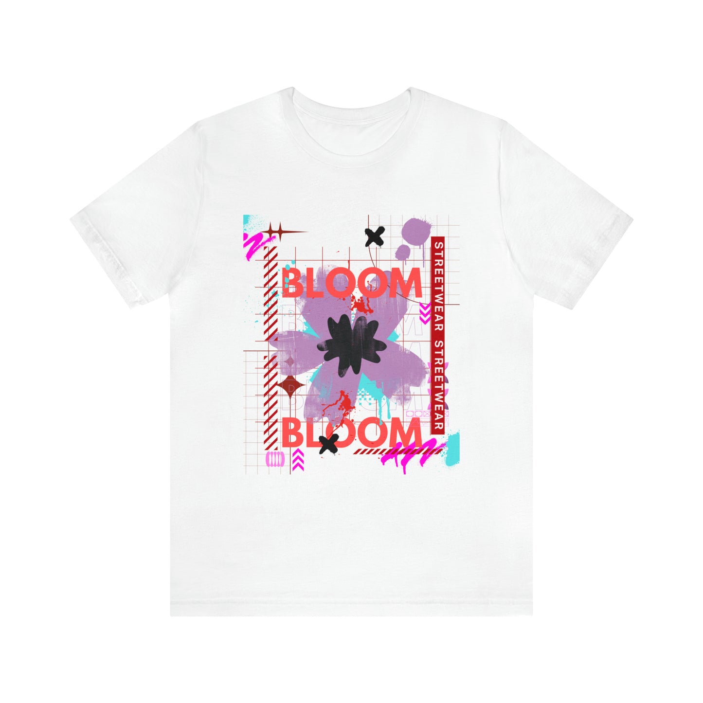 Bloom flower streetwear urban Unisex Jersey Short Sleeve Tee