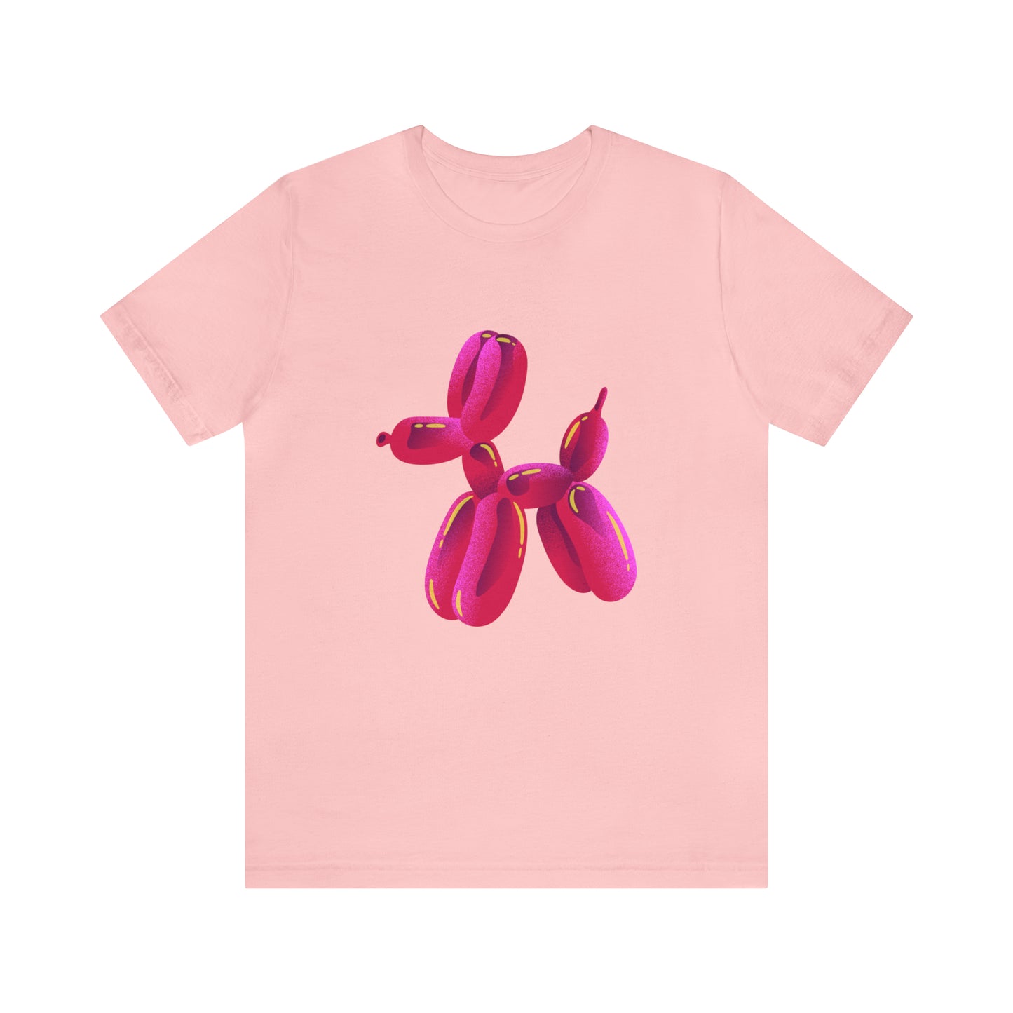 Dog balloon pink Unisex Jersey Short Sleeve Tee