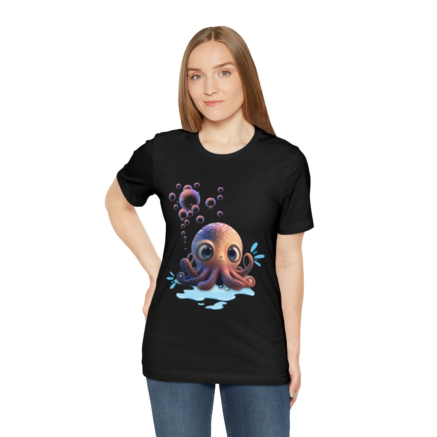 Kawaii Octopus Unisex Jersey Short Sleeve Tee