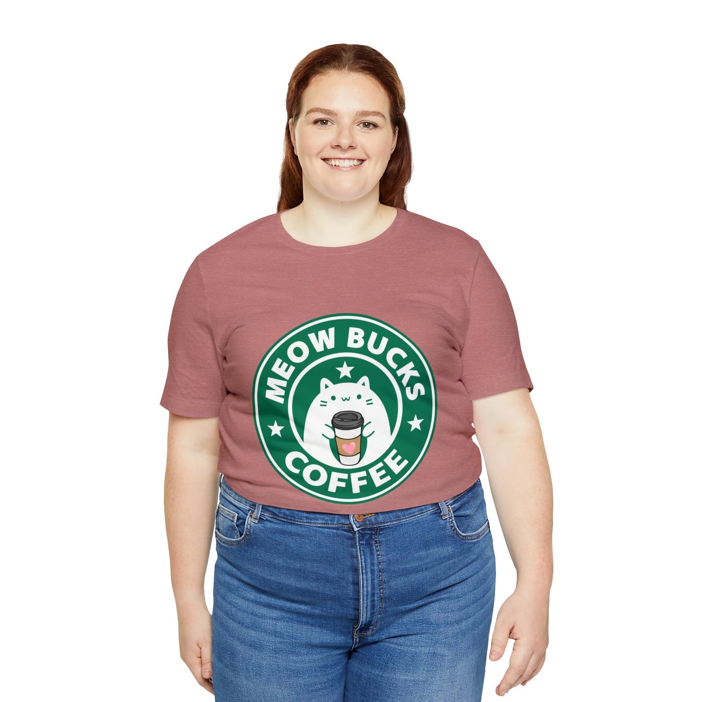 MeowBucks Coffee Unisex Jersey Short Sleeve Tee