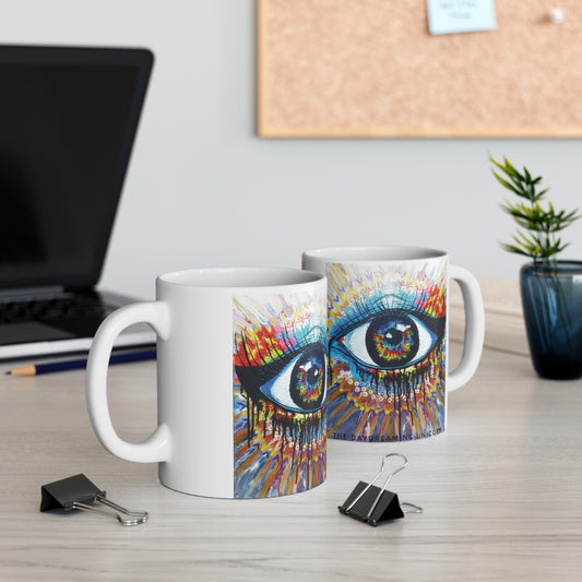 Ceramic Mug, (11oz, 15oz) Artwork Eye of the Soul